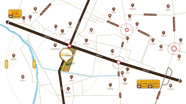 Vị trí đắc địa, liền kề hàng loạt các khu công nghiệp và hệ tiện ích ngoại khu đa dạng của T&T Phố Nối. Vị trí đắc địa, liền kề hàng loạt các khu công nghiệp và hệ tiện ích ngoại khu đa dạng của T&T Phố Nối.