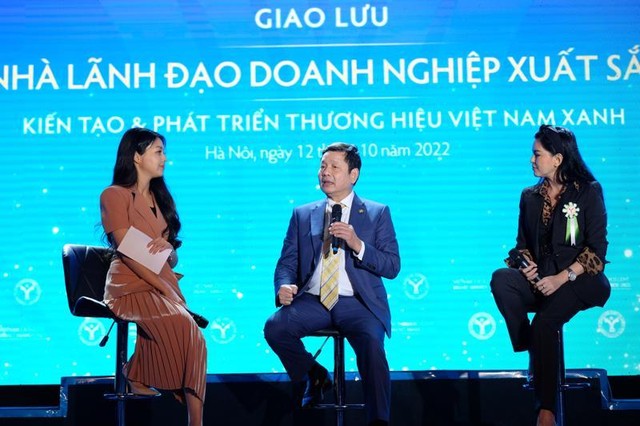 Các diễn giả tham gia giao lưu với chủ đề Khát vọng Kiến tạo và Phát triển Thương hiệu Việt Nam Xanh trong khuôn khổ sự kiện công bố và Vinh danh Thương hiệu mạnh Việt Nam 2022. Các diễn giả tham gia giao lưu với chủ đề Khát vọng Kiến tạo và Phát triển Thương hiệu Việt Nam Xanh trong khuôn khổ sự kiện công bố và Vinh danh Thương hiệu mạnh Việt Nam 2022.