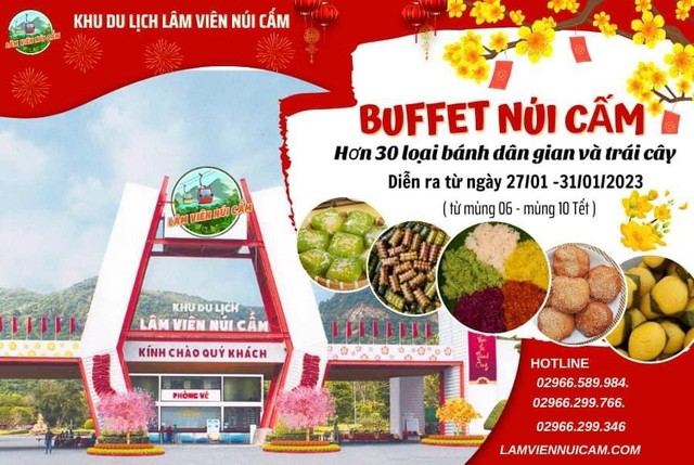 Núi Cấm thiên đường của những giai thoại và Buffet món ngon.