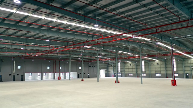 Bên trong một nhà xưởng xây sẵn của Frasers Property Vietnam - Ảnh: Frasers Property Vietnam. Bên trong một nhà xưởng xây sẵn của Frasers Property Vietnam - Ảnh: Frasers Property Vietnam.