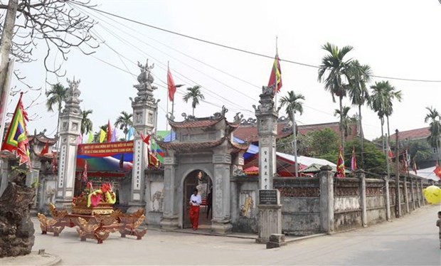 Cụm đình Hương Canh thờ chung 6 vị thành hoàng. (Ảnh: Hoàng Hùng/TTXVN). Cụm đình Hương Canh thờ chung 6 vị thành hoàng. (Ảnh: Hoàng Hùng/TTXVN).