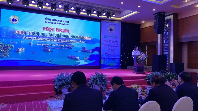 Hội nghị phát triển du lịch Quảng Ninh năm 2023 được tổ chức chỉ 2 ngày sau Hội nghị toàn quốc về Du lịch 2023. Ảnh: Thu Lê.