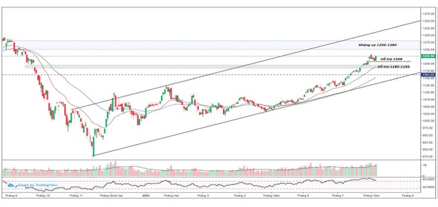 VN-Index có các ngưỡng kháng cự và hỗ trợ mới.