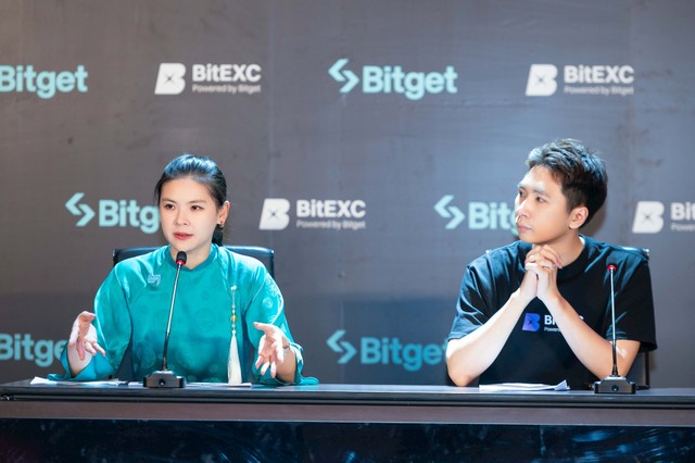 Bà Gracy Chen, Giám đốc điều hành tại Bitget và BitEXC tại sự kiện Bà Gracy Chen, Giám đốc điều hành tại Bitget và BitEXC tại sự kiện