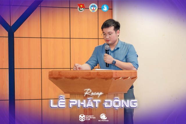 Ông Nguyễn Chung Phương – Ủy viên Ban Chấp hành Đoàn Thanh niên, Phụ trách Nghiên cứu – Chính sách tại Ủy ban Chứng khoán Nhà nước, phát biểu tại sự kiện