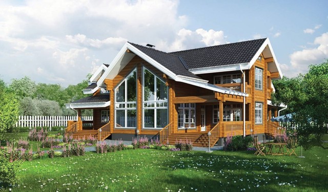 Đa phong cách trong thiết kế nhà ở từ vật liệu gỗ ảnh 5