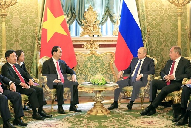 Chủ tịch nước Trần Đại Quang hội đàm với Tổng thống Nga Putin ảnh 1 Chủ tịch nước Trần Đại Quang hội đàm với Tổng thống Nga Putin ảnh 1