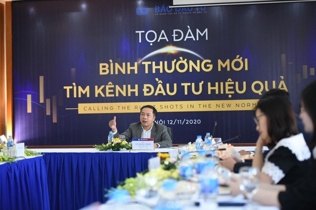 Ông Lê Trọng Minh, Tổng Biên tập Báo Đầu tư gọi dẫn dắt cuộc thảo luận tại Tọa đạm. Ảnh: Dũng Minh