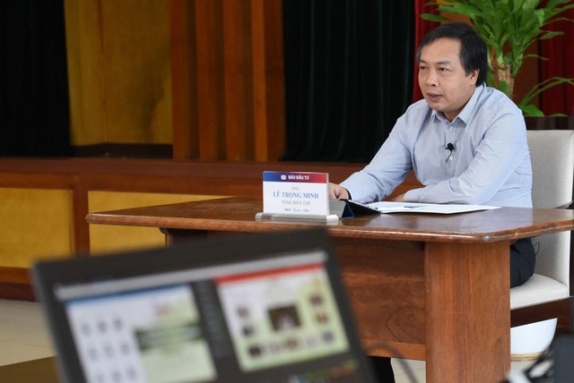 Ông Lê Trọng Minh, Tổng Biên tập Báo Đầu tư điều hành buổi tọa đàm trực tuyến Ông Lê Trọng Minh, Tổng Biên tập Báo Đầu tư điều hành buổi tọa đàm trực tuyến