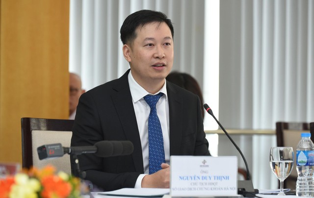 Ông Nguyễn Duy Thịnh, Chủ tịch HNX trao đổi tại Tọa đàm. Ảnh: Dũng Minh Ông Nguyễn Duy Thịnh, Chủ tịch HNX trao đổi tại Tọa đàm. Ảnh: Dũng Minh