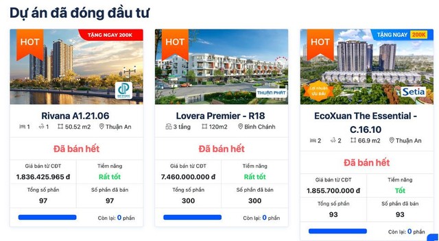 Thông tin một số dự án đầu tư chung được Infina công bố trên website. Thông tin một số dự án đầu tư chung được Infina công bố trên website.