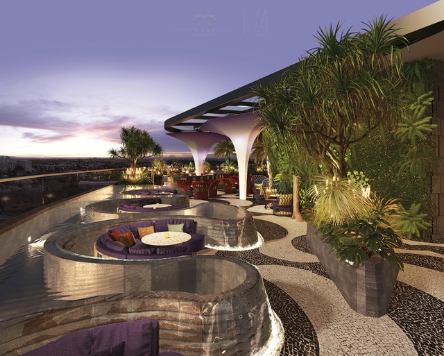 Phối cảnh Skybar sang trọng tại Phoenix Legend – MGallery. (Ảnh phối cảnh). Phối cảnh Skybar sang trọng tại Phoenix Legend – MGallery. (Ảnh phối cảnh).