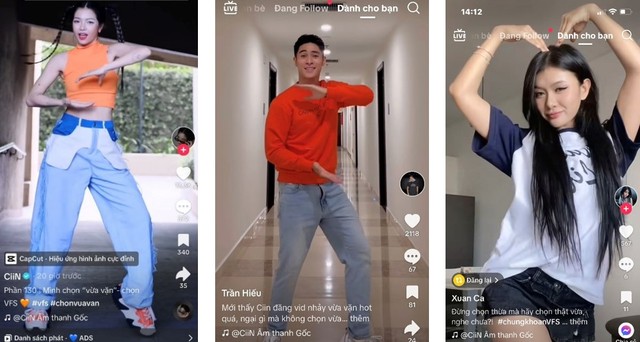 Vũ điệu nhảy phái sinh từ MV “Chọn Vừa Vặn” được yêu thích trên cộng đồng Tiktok. Vũ điệu nhảy phái sinh từ MV “Chọn Vừa Vặn” được yêu thích trên cộng đồng Tiktok.