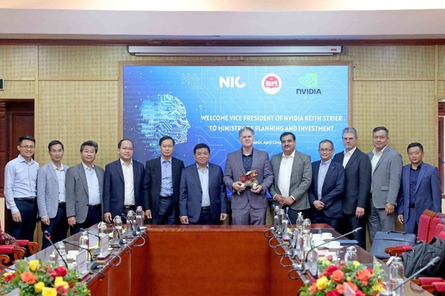 Đoàn công tác của Tập đoàn NVIDIA đã tới làm việc tại Bộ Kế hoạch và Đầu tư vào sáng 22/4 Đoàn công tác của Tập đoàn NVIDIA đã tới làm việc tại Bộ Kế hoạch và Đầu tư vào sáng 22/4