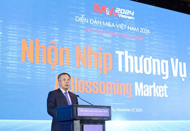 Ông Lê Trọng Minh, Tổng Biên tập Báo Đầu tư phát biểu khai mạc Diễn đàn M&A Việt Nam 2024. Ảnh: Lê Toàn Ông Lê Trọng Minh, Tổng Biên tập Báo Đầu tư phát biểu khai mạc Diễn đàn M&A Việt Nam 2024. Ảnh: Lê Toàn