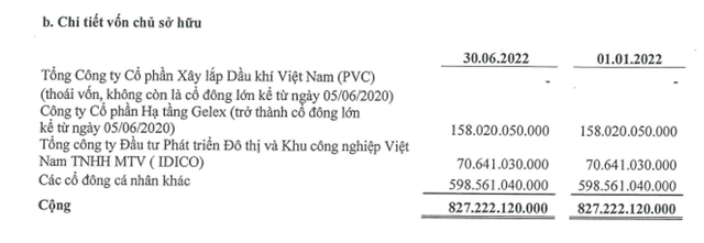 Cơ cấu cổ đông của CTCP Đầu tư Khu Công nghiệp Dầu khí Long Sơn tính tới 30/6/2022. Cơ cấu cổ đông của CTCP Đầu tư Khu Công nghiệp Dầu khí Long Sơn tính tới 30/6/2022.