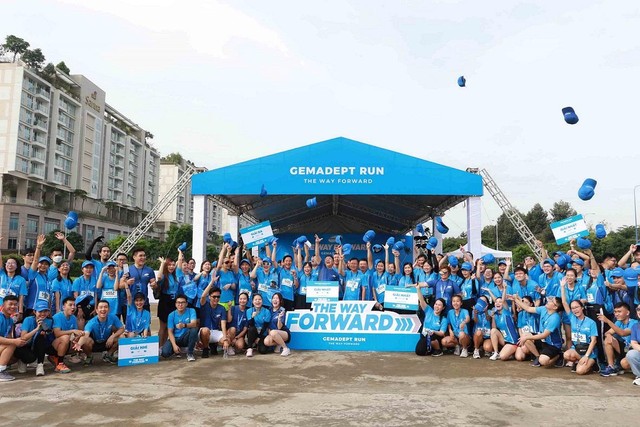 Giải chạy Gemadept Run 2022 tại Khu đô thị Sala, Thành phố Thủ Đức.