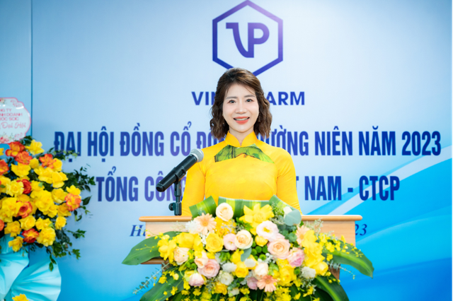 Bà Hàn Thị Khánh Vinh, tân Tổng Giám đốc Vinapharm