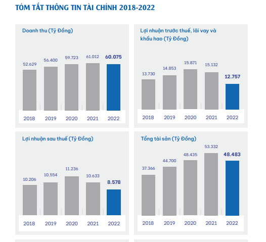 Lợi nhuận trước và sau thuế của VNM sụt giảm. Nguồn: BCTC doanh nghiệp