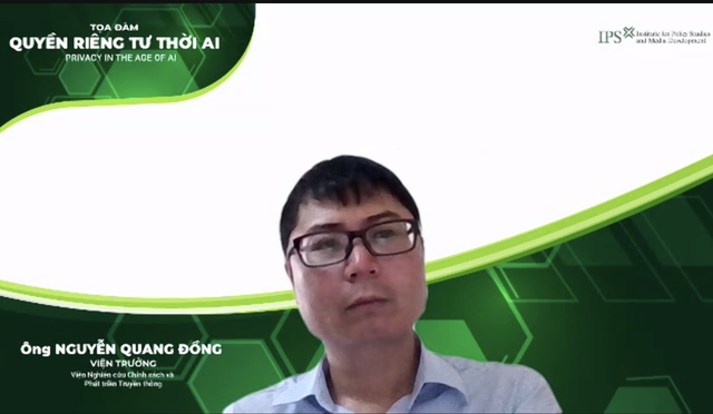 Ông Nguyễn Quang Đồng, Viện trưởng Viện Nghiên cứu Chính sách và Phát triển Truyền thông (IPS) điều hành phiên 2. Ông Nguyễn Quang Đồng, Viện trưởng Viện Nghiên cứu Chính sách và Phát triển Truyền thông (IPS) điều hành phiên 2.