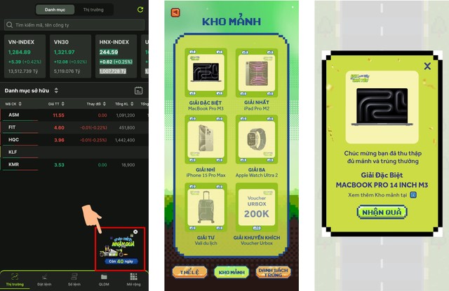 Thứ tự lần lượt từ trái qua phải: Cách trúng thưởng trong chương trình Thứ tự lần lượt từ trái qua phải: Cách trúng thưởng trong chương trình