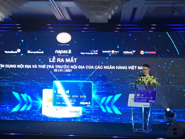 Ông Nguyễn Quang Hưng, Chủ tịch HĐQT NAPAS phát biểu tại sự kiện