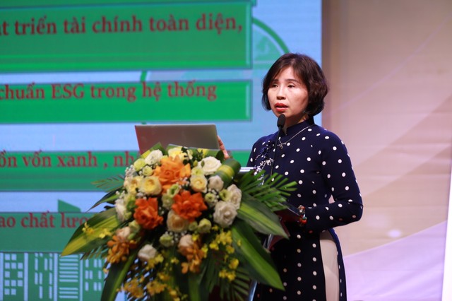 Bà Nguyễn Thị Thu Hà, Phó Trưởng Ban chỉ đạo thường trực ESG của Agribank Bà Nguyễn Thị Thu Hà, Phó Trưởng Ban chỉ đạo thường trực ESG của Agribank