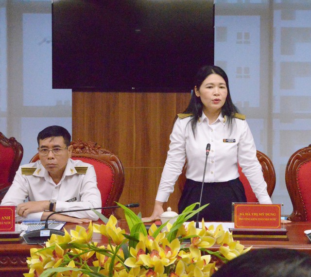Bà Hà Thị Mỹ Dung, Phó tổng Kiểm toán Nhà nước chủ trì Hội nghị. Ảnh: Huy Thành Bà Hà Thị Mỹ Dung, Phó tổng Kiểm toán Nhà nước chủ trì Hội nghị. Ảnh: Huy Thành