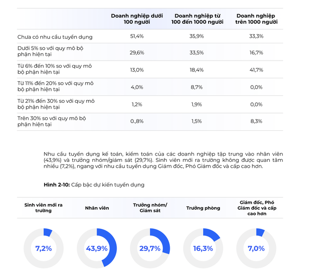 Phân tích nhu cầu tuyển dụng theo quy mô doanh nghiệp Phân tích nhu cầu tuyển dụng theo quy mô doanh nghiệp