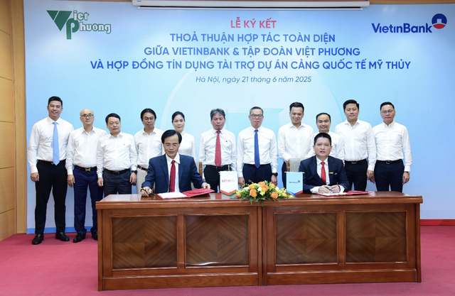 VietinBank ký kết hợp đồng tín dụng tài trợ dự án Cảng Quốc tế Mỹ Thủy