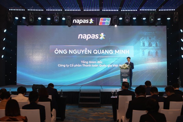 Ông Nguyễn Quang Minh - Tổng giám đốc, NAPAS phát biểu tại sự kiện