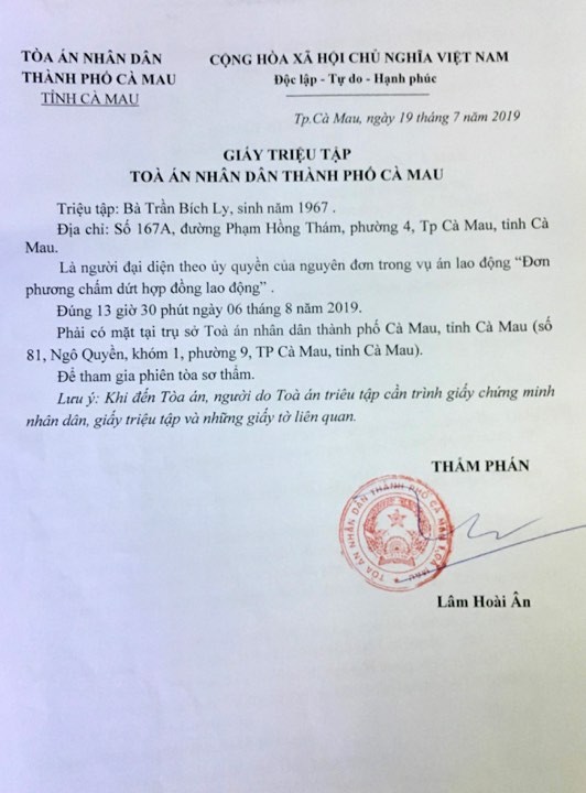 Ngày 6/8 tới, xét xử sơ thẩm vụ nhân viên kiện Prudential Việt Nam ảnh 1 Ngày 6/8 tới, xét xử sơ thẩm vụ nhân viên kiện Prudential Việt Nam ảnh 1