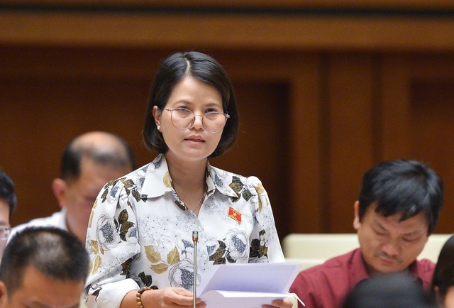 Đại biểu Nguyễn Hoàng Bảo Trân (đoàn Bình Dương)