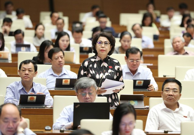 Đại biểu Quốc hội Tô Thị Bích Châu phát biểu thảo luận tại Hội trường Quốc hội sáng 21/6 Đại biểu Quốc hội Tô Thị Bích Châu phát biểu thảo luận tại Hội trường Quốc hội sáng 21/6
