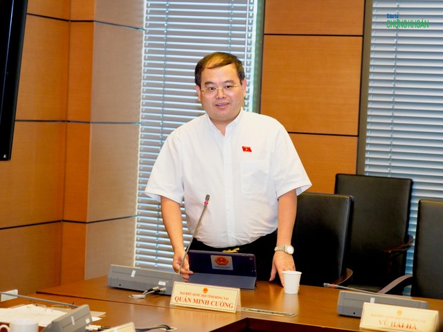 Đại biểu Quản Minh Cường (Phó Bí thư Tỉnh uỷ, Trưởng đoàn ĐBQH tỉnh Đồng Nai)