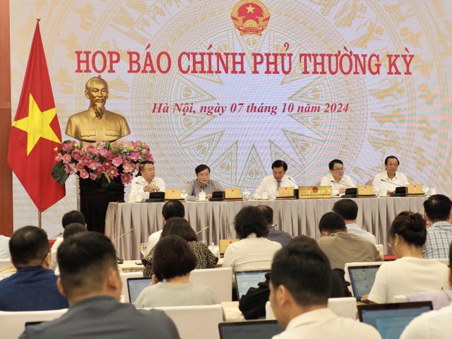 Họp báo Chính phủ thường kỳ tháng 9/2024 chiều 7/10 Họp báo Chính phủ thường kỳ tháng 9/2024 chiều 7/10