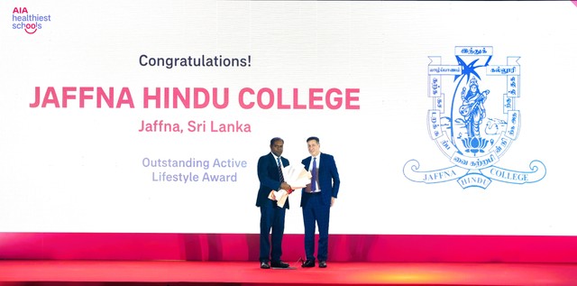 Giải Lối sống năng động – Trường Jaffna Hindu College, Sri Lanka. Dự án đã xây dựng hệ thống cho thuê xe đạp trong trường, giúp tất cả học sinh dễ dàng tiếp cận, từ đó thúc đẩy thói quen vận động và lối sống lành mạnh trong cộng đồng. Giải Lối sống năng động – Trường Jaffna Hindu College, Sri Lanka. Dự án đã xây dựng hệ thống cho thuê xe đạp trong trường, giúp tất cả học sinh dễ dàng tiếp cận, từ đó thúc đẩy thói quen vận động và lối sống lành mạnh trong cộng đồng.