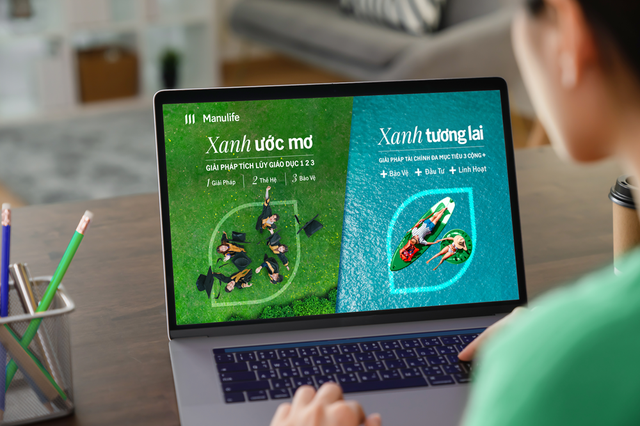 Hai sản phẩm Xanh Tương Lai và Xanh Ước Mơ của Manulife được nhiều khách hàng quan tâm và tìm hiểu. Ảnh: Hà Hằng.