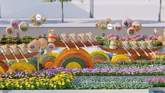 Đường hoa xuân Canh Tý 2020 với chủ đề “TP.HCM - Vững tin tiến bước” ảnh 1 Đường hoa xuân Canh Tý 2020 với chủ đề “TP.HCM - Vững tin tiến bước” ảnh 1