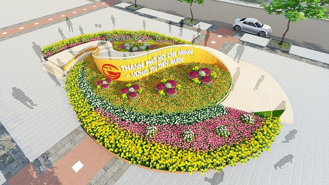 Đường hoa xuân Canh Tý 2020 với chủ đề “TP.HCM - Vững tin tiến bước” ảnh 4 Đường hoa xuân Canh Tý 2020 với chủ đề “TP.HCM - Vững tin tiến bước” ảnh 4