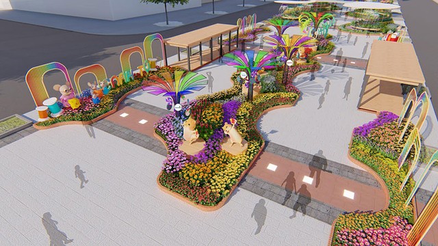 Đường hoa xuân Canh Tý 2020 với chủ đề “TP.HCM - Vững tin tiến bước” ảnh 5 Đường hoa xuân Canh Tý 2020 với chủ đề “TP.HCM - Vững tin tiến bước” ảnh 5