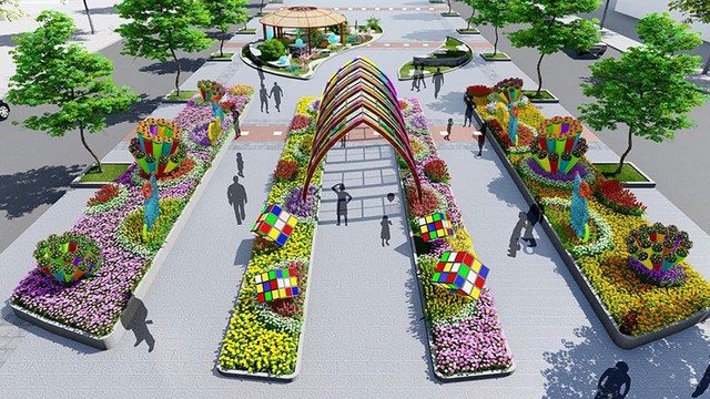 Đường hoa xuân Canh Tý 2020 với chủ đề “TP.HCM - Vững tin tiến bước” ảnh 9 Đường hoa xuân Canh Tý 2020 với chủ đề “TP.HCM - Vững tin tiến bước” ảnh 9
