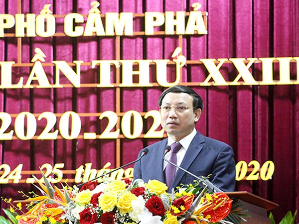 Ông Nguyễn Hồng Dương tái đắc cử Bí thư Thành ủy Cẩm Phả ảnh 2 Ông Nguyễn Hồng Dương tái đắc cử Bí thư Thành ủy Cẩm Phả ảnh 2