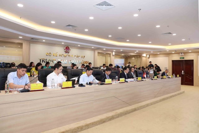 Đoàn Việt Nam tham dự từ điểm cầu Bộ Kế hoạch và Đầu tư. Ảnh: Đức Trung Đoàn Việt Nam tham dự từ điểm cầu Bộ Kế hoạch và Đầu tư. Ảnh: Đức Trung