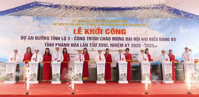 Khánh Hòa khởi công dự án giao thông quan trọng nhằm chào mừng Đại hội Đảng bộ tỉnh Khánh Hòa lần thứ XVIII Khánh Hòa khởi công dự án giao thông quan trọng nhằm chào mừng Đại hội Đảng bộ tỉnh Khánh Hòa lần thứ XVIII