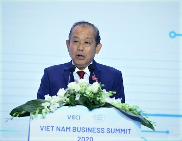 Ủy viên Bộ Chính trị, Phó Thủ tướng Thường trực Chính phủ Trương Hòa Bình phát biểu tại VBS 2020. (Nguồn: dangcongsan.vn) Ủy viên Bộ Chính trị, Phó Thủ tướng Thường trực Chính phủ Trương Hòa Bình phát biểu tại VBS 2020. (Nguồn: dangcongsan.vn)