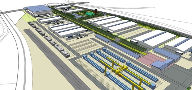 Phối cảnh tổng thể dự án Trung tâm Logistics ICD Vĩnh Phúc do Liên danh Tập đoàn T&T Group (Việt Nam) - Tập đoàn YCH - YCH Holdings (Singapore) làm chủ đầu tư. (Nguồn: Vietnam+) Phối cảnh tổng thể dự án Trung tâm Logistics ICD Vĩnh Phúc do Liên danh Tập đoàn T&T Group (Việt Nam) - Tập đoàn YCH - YCH Holdings (Singapore) làm chủ đầu tư. (Nguồn: Vietnam+)
