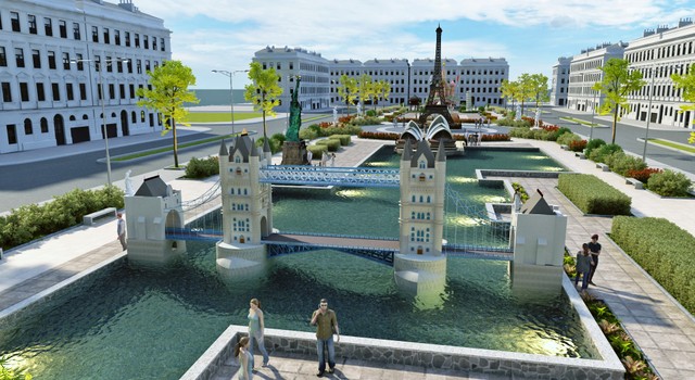 Khu quảng trường 9 kỳ quan trong KĐT Việt Hàn Khu quảng trường 9 kỳ quan trong KĐT Việt Hàn