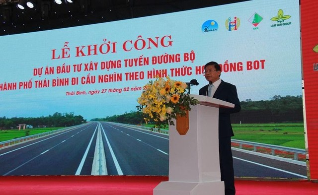Chủ tịch HĐQT công ty CP Damsan ông Vũ Huy Đông phát biểu tại sự kiện