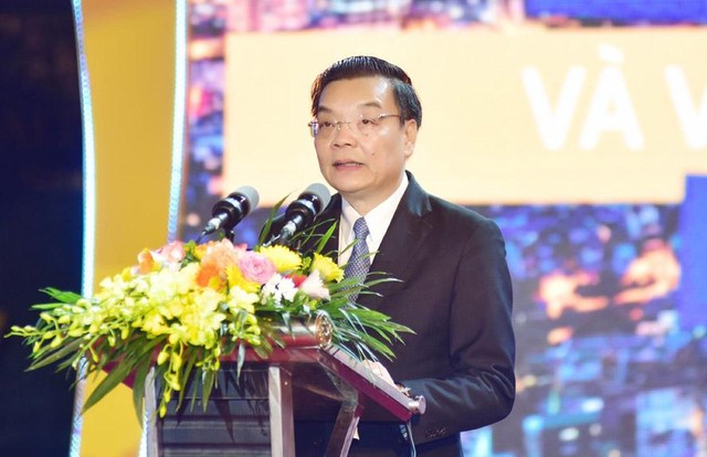 Chủ tịch UBND thành phố Hà Nội Chu Ngọc Anh phát biểu khai mạc lễ hội. (Ảnh: Viết Thành). Chủ tịch UBND thành phố Hà Nội Chu Ngọc Anh phát biểu khai mạc lễ hội. (Ảnh: Viết Thành).